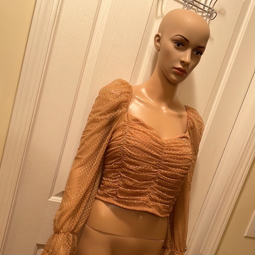 Women’s plus mesh Blouse